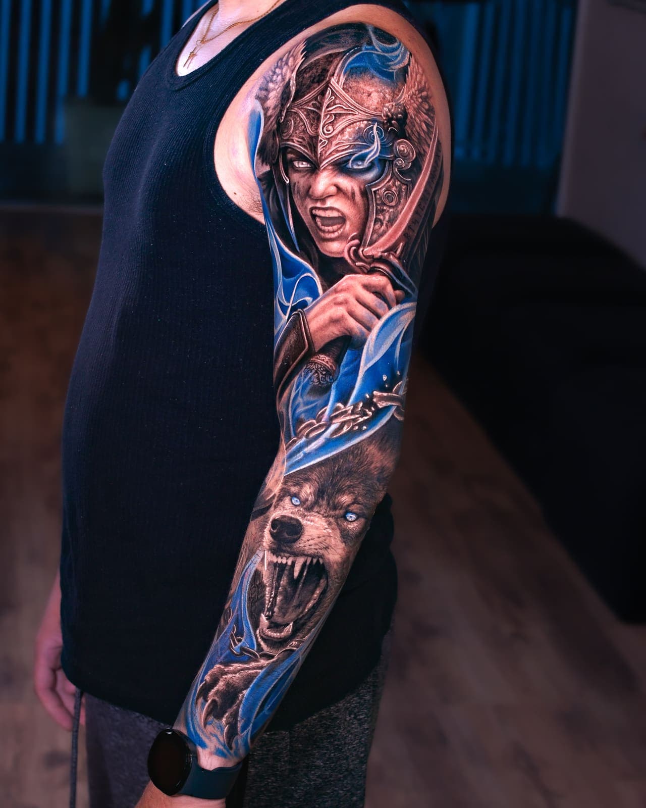 Tatuagem realismo contemporâneo por Guilherme Salles — Rio de Janeiro