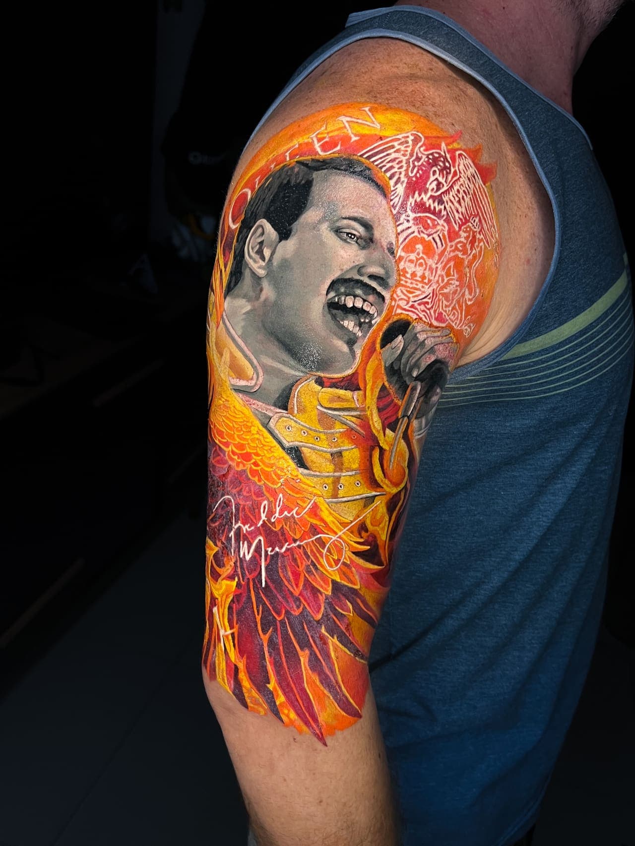 Tatuagem realismo contemporâneo por Guilherme Salles — Rio de Janeiro
